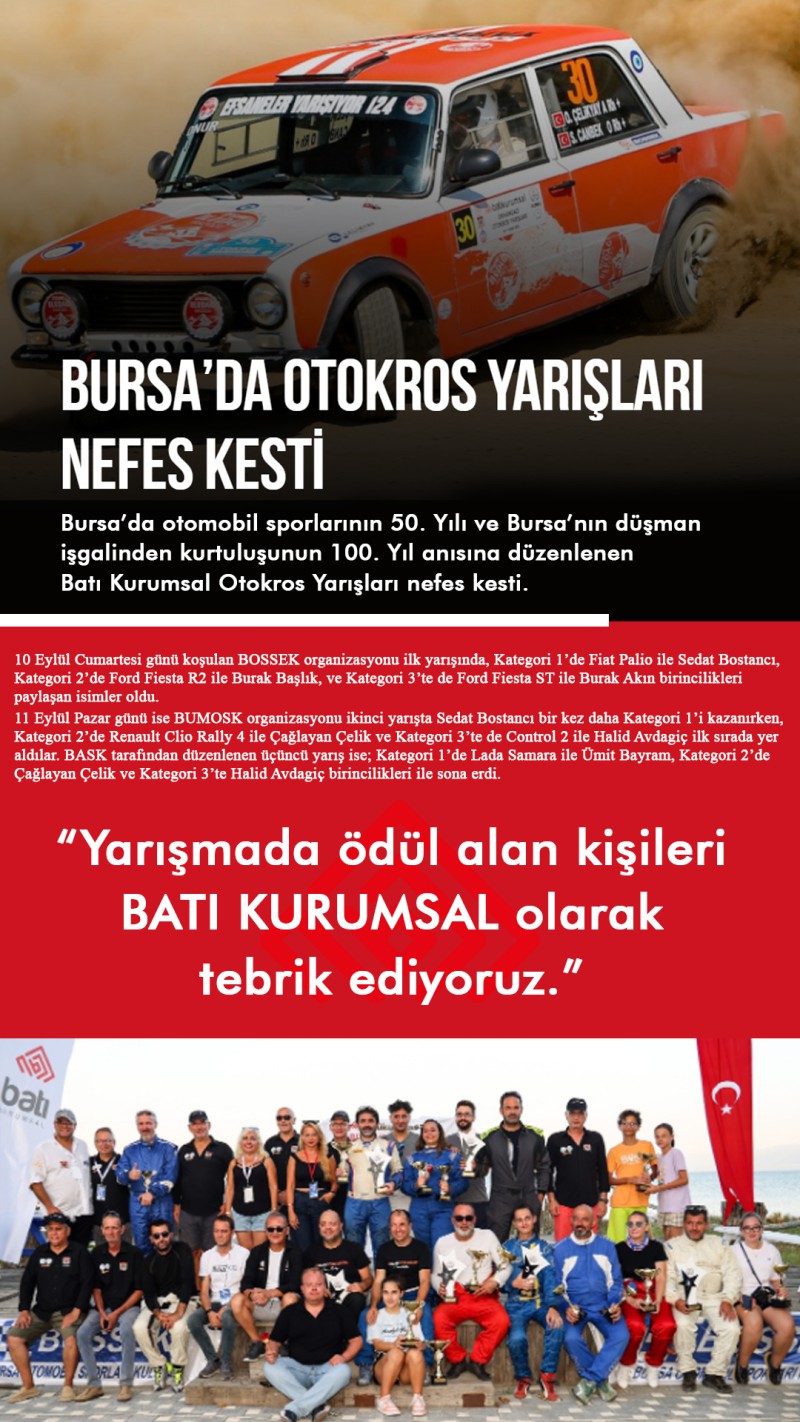 Bursa'da Otokros Yarışları Nefes Kesti