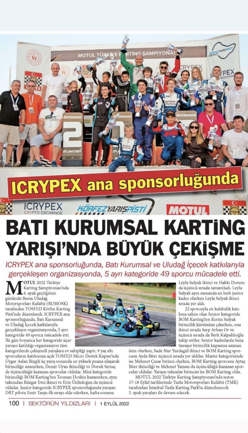 Batı Kurumsal Karting Yarışı'nda Büyük Çekişme